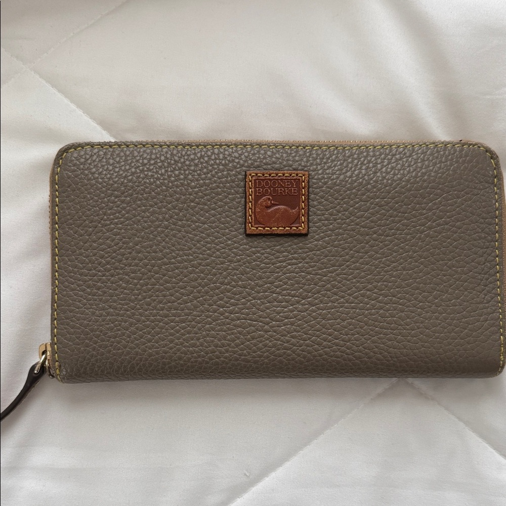 Dooney & Bourke Taupe Leather Wallet